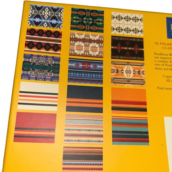 Pendleton wool native american inspired 14 notecard & envelopes textile patterns - Picture 3 of 3